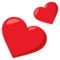 Two Hearts emoji on Emojione